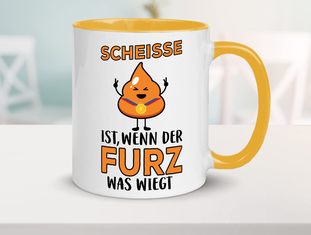 Scheisse ist lustiger Spruch Geschenk Humor Geschenkidee Tasse