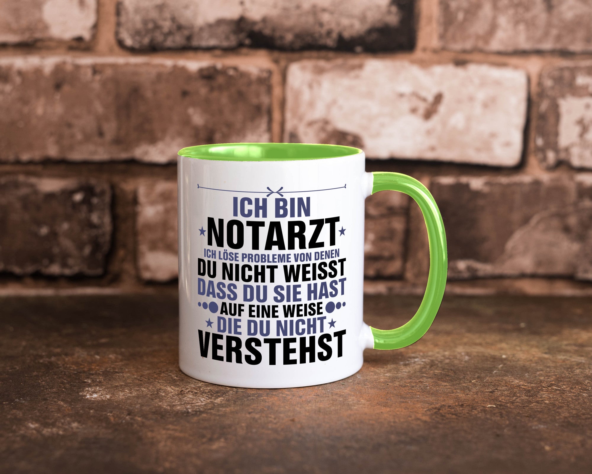 Löse Probleme: Notarzt | Arzt v2 Geschenkidee Humor Tasse