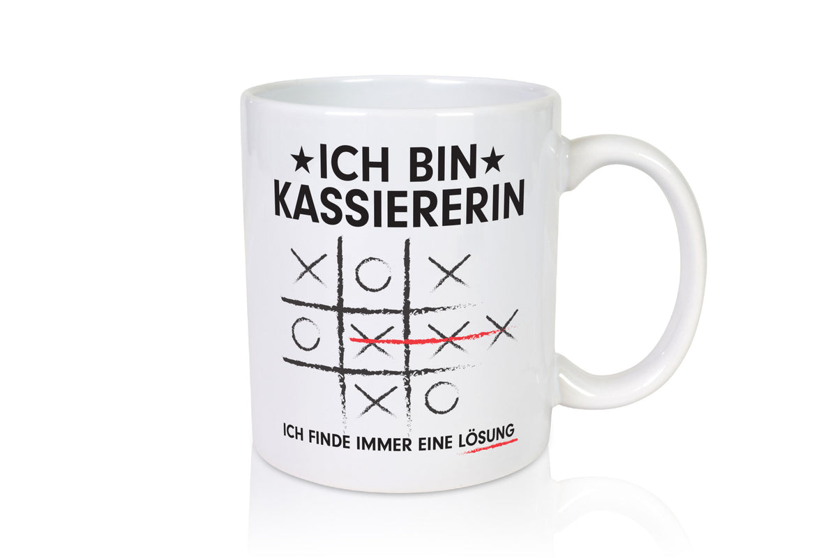 Löse Probleme: Kassiererin Geschenkidee Humor Tasse