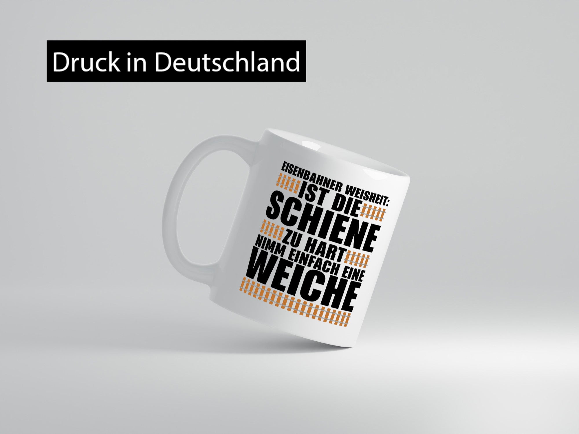 Eisenbahn Weisheit Geschenkidee Humor Tasse
