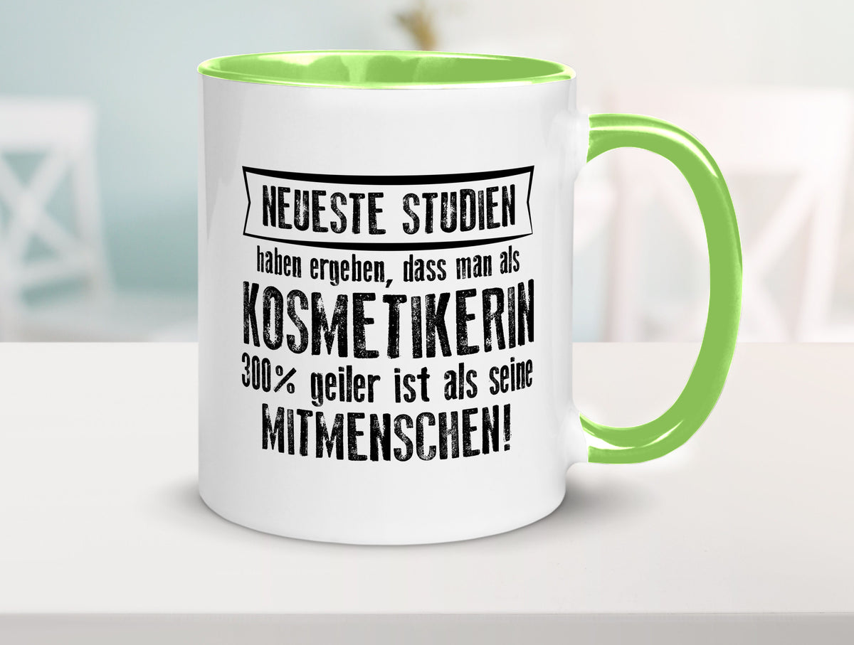 Neuste Studien: Kosmetikerin | Kosmetik Stylistin Geschenk Humor Geschenkidee Tasse