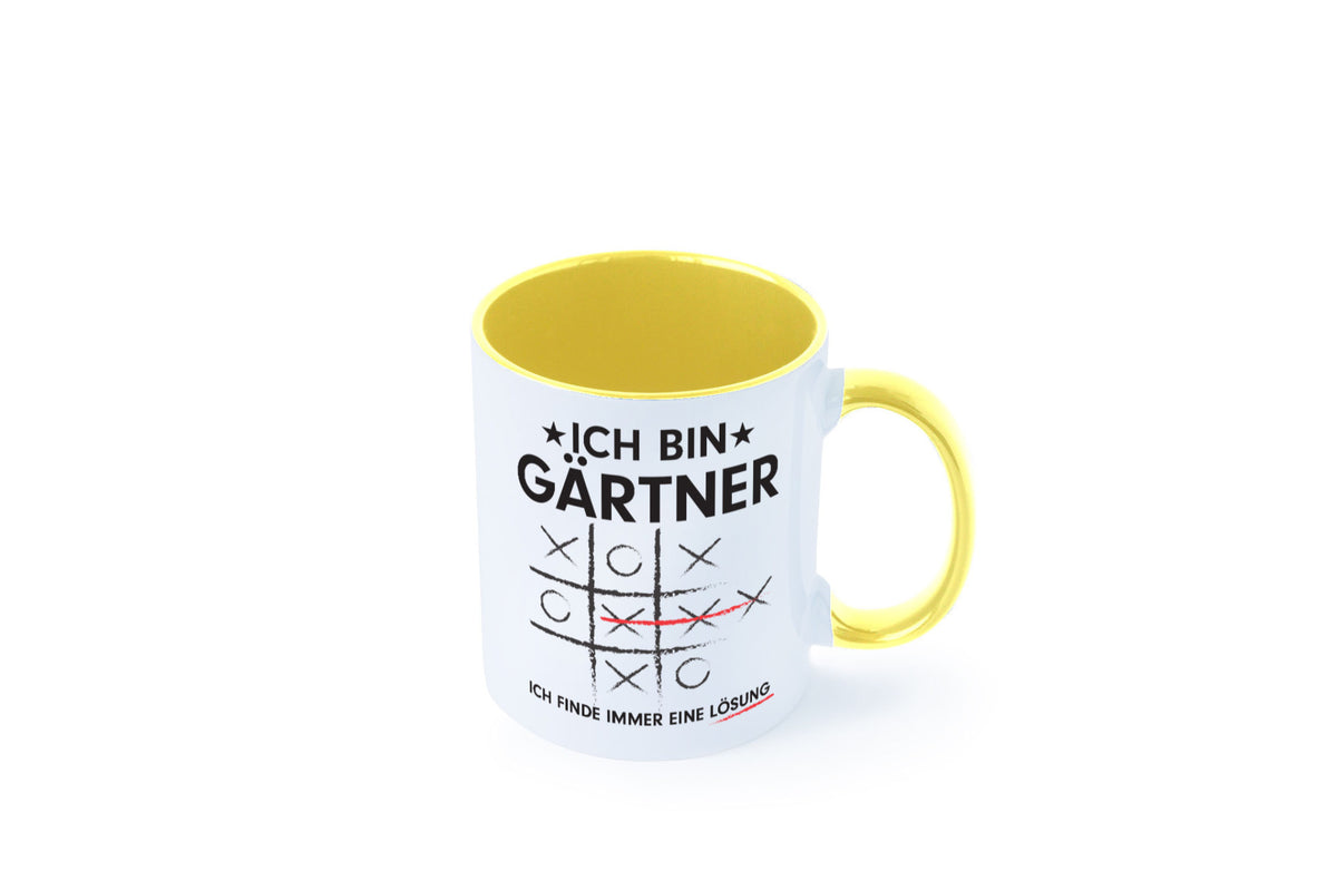Lösung finden: Gärtner | Gartenbau v2 Geschenk Humor Geschenkidee lustiger Tasse