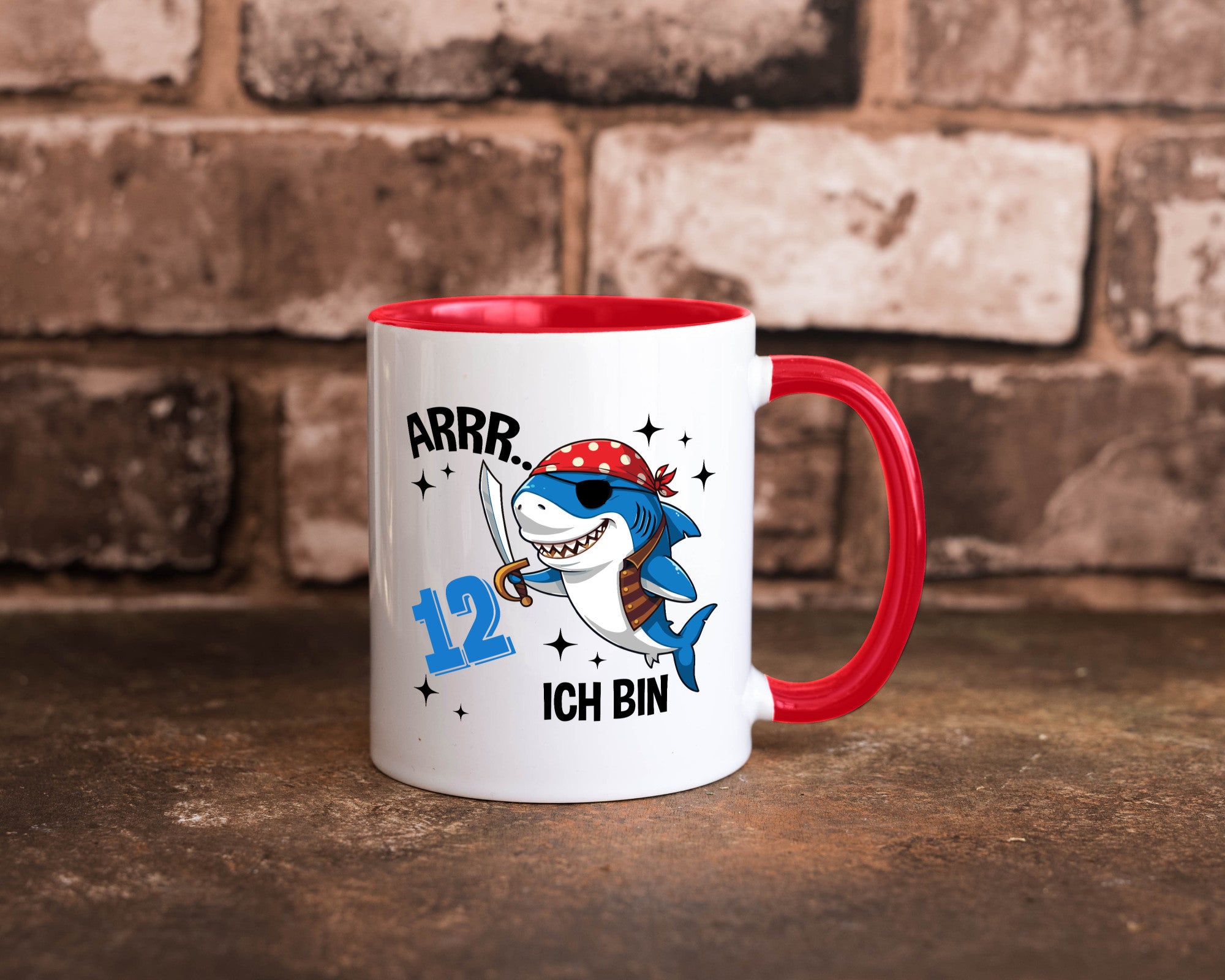 12. Geburtstag | 12 Jahre Arr Pirat Hai Piraten Geschenk Geschenkidee lustiger