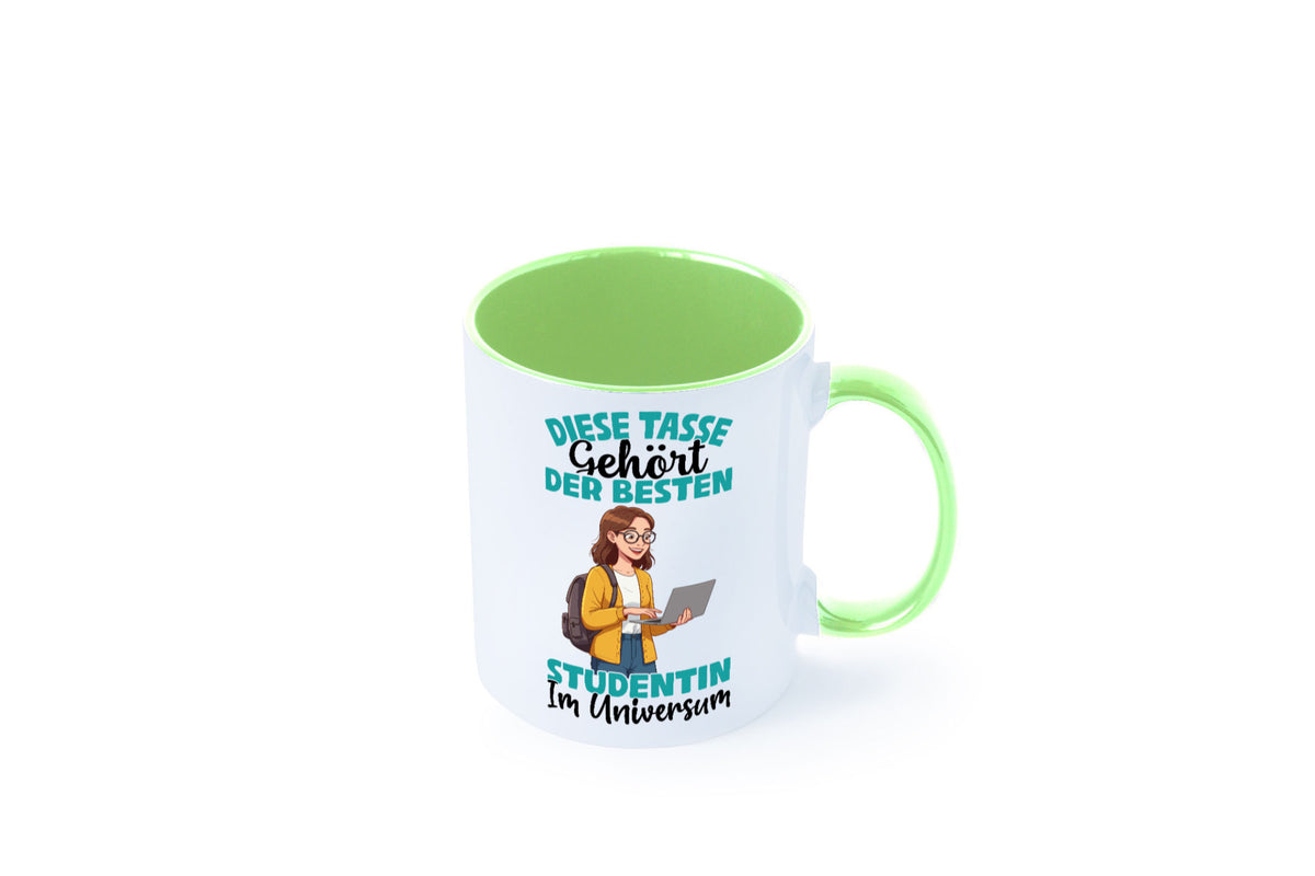 Im Universum: Studentin | Uni Studium Universität Geschenk Humor Geschenkidee Tasse