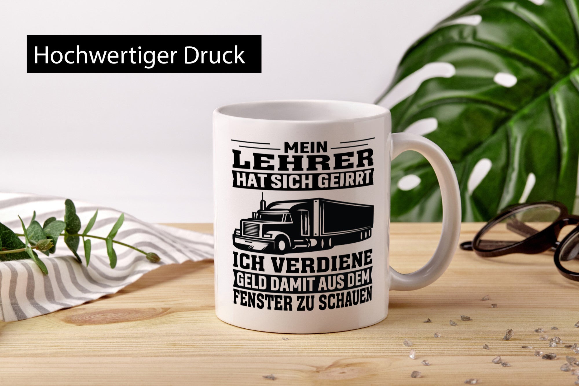 Lehrer hat sich geirrt | LKW Geschenk Humor Geschenkidee lustiger Spruch Tasse
