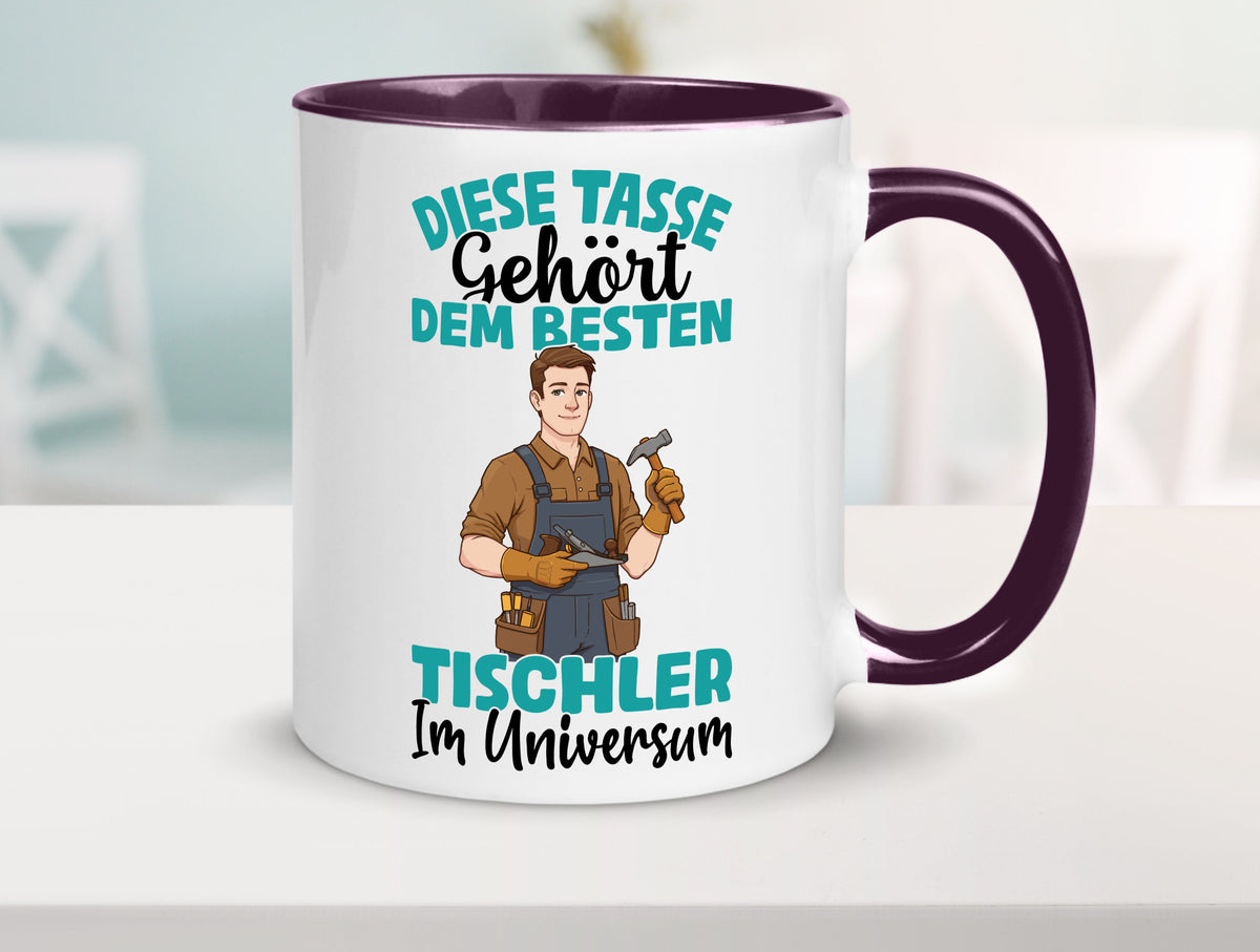 Im Universum: Tischler | Handwerk Beruf Tischlerei Geschenkidee Arbeit Kollegen Tasse