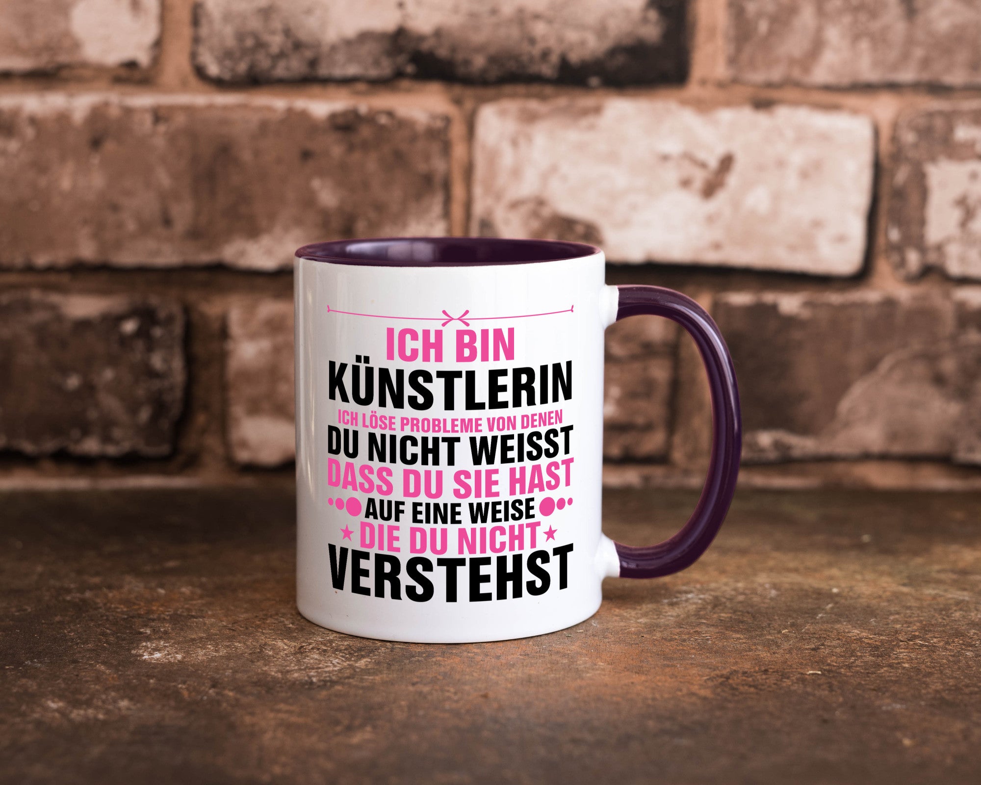Löse Probleme: Künstlerin | Kunst v2 Geschenkidee Humor Tasse