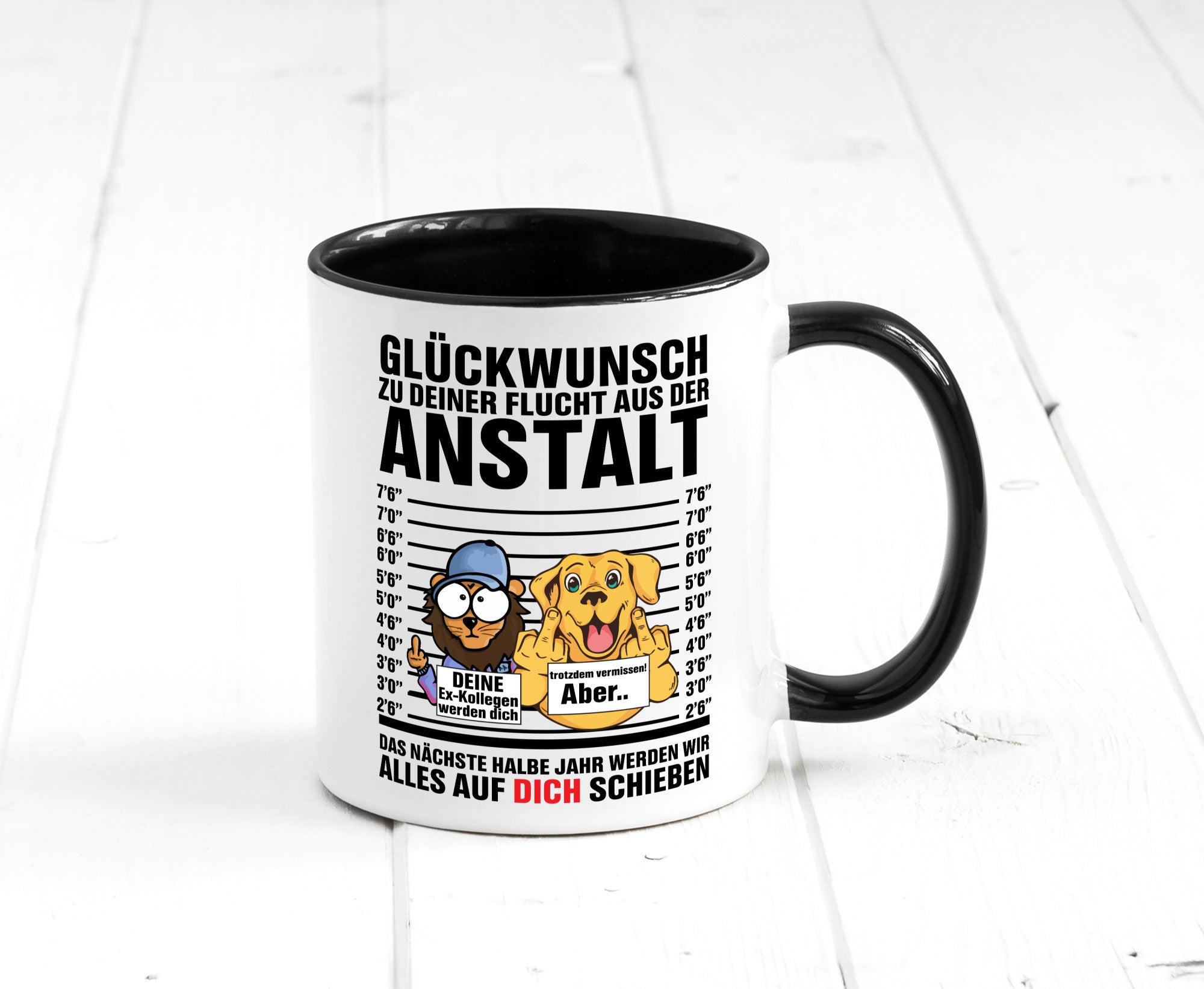 Glückwunsch zu deiner Flucht | Abschiedgeschenk v3 Geschenk Humor Geschenkidee