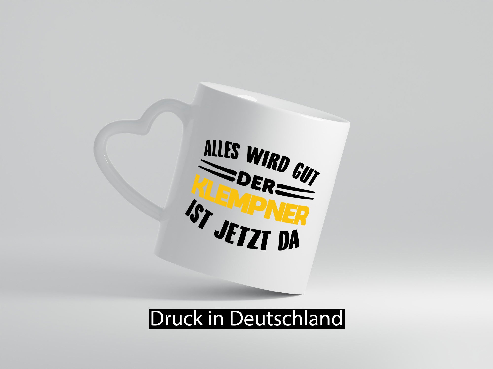 Alles wird gut der Klempner ist jetzt da Geschenkidee Humor Tasse