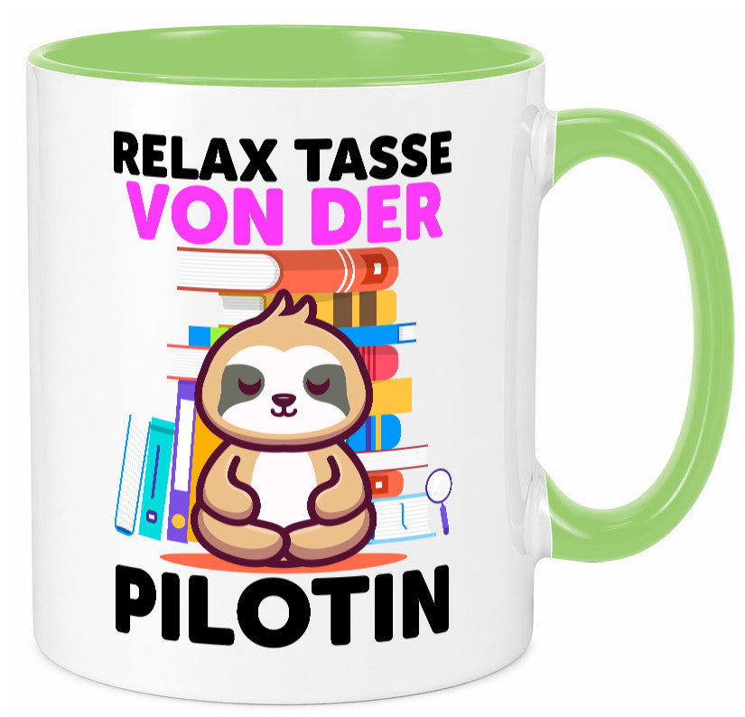 Relax Tasse: Pilotin | Definition Piloten lustiger Spruch Geschenk Humor