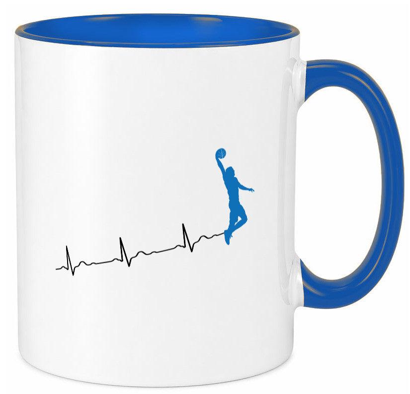 Herzschlag Basketball | Motiv Sport Ballsport Humor Geschenkidee Tasse