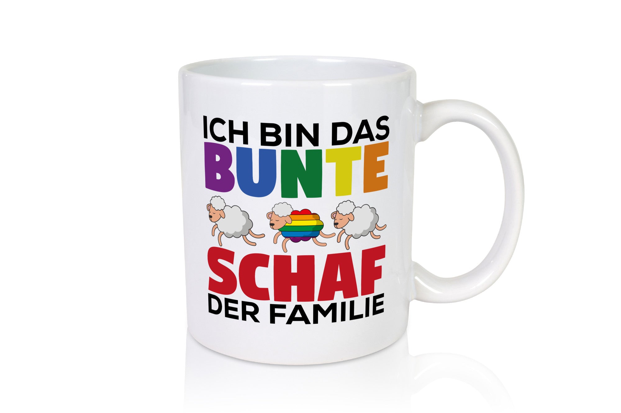 LGBTQ+ Mug | Colourful Sheep Rainbow Humour Gift Idea