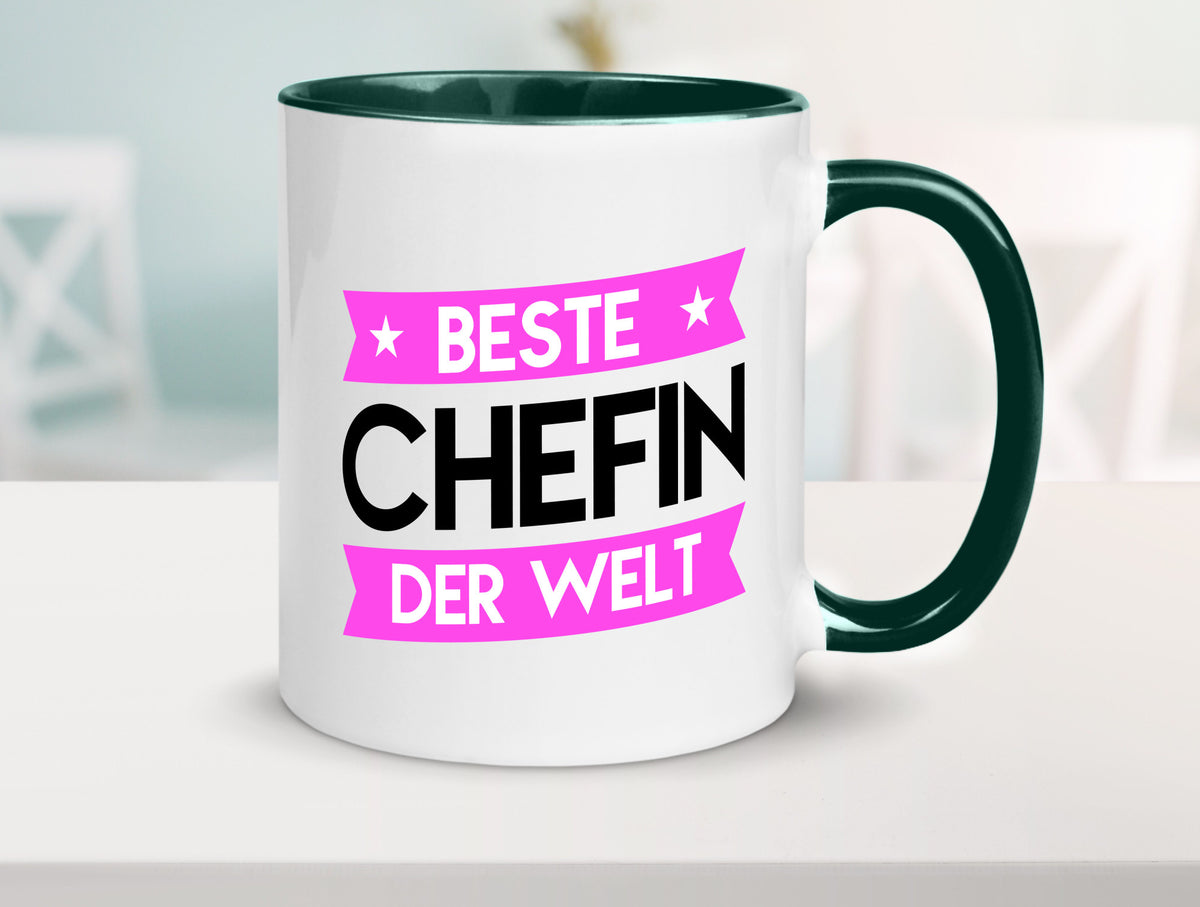 Beste Chefin | Führungskraft Vorgesetzte Humor Arbeit Kollegen Büro Tasse