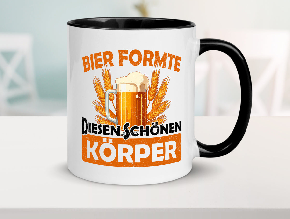 Bier förmte diesen Körper | bierliebhaber v2 Humor Geschenkidee Tasse