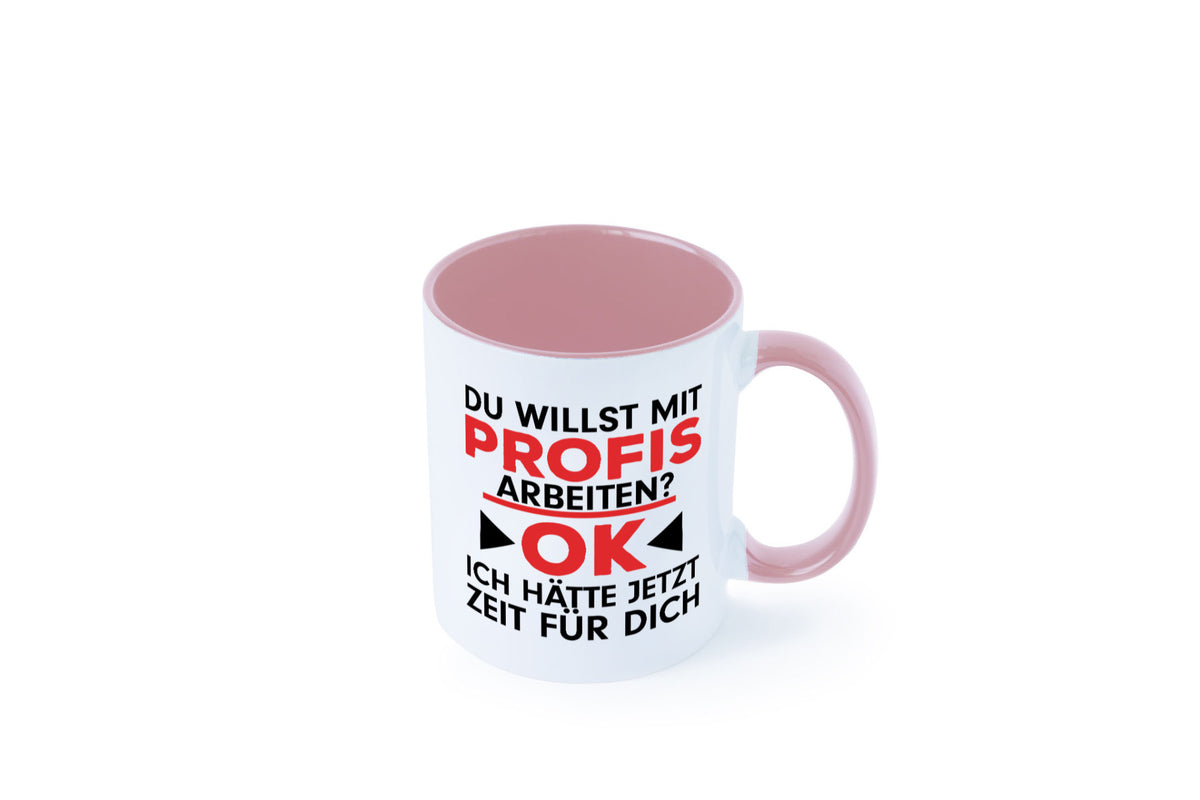 Profi Arbeiter | Arbeit Tasse mit Profis Beruf Geschenk Kollegen Büro lustiger