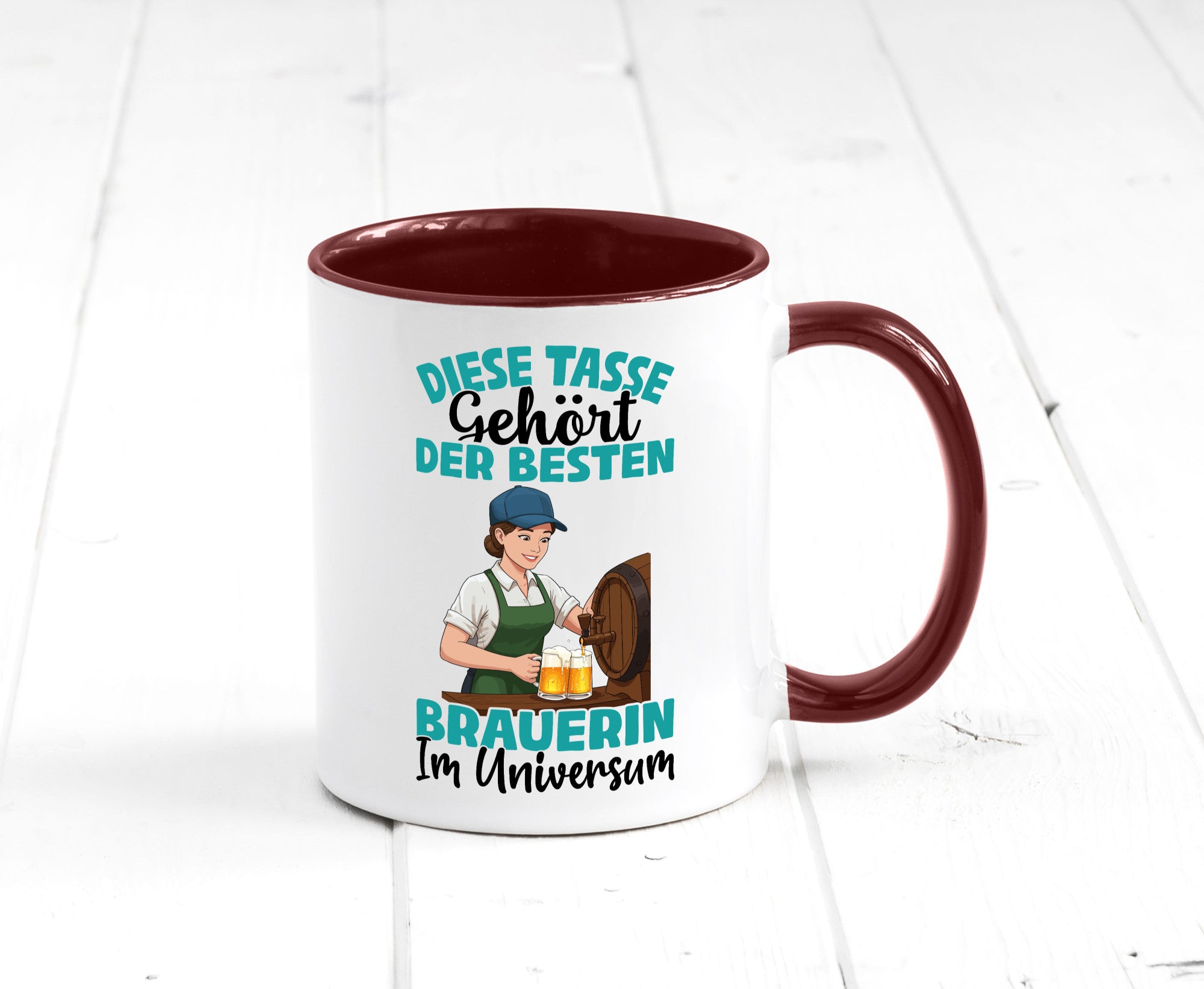 Im Universum: Brauerin | Bier Brauerei lustiger Spruch Geschenk Humor