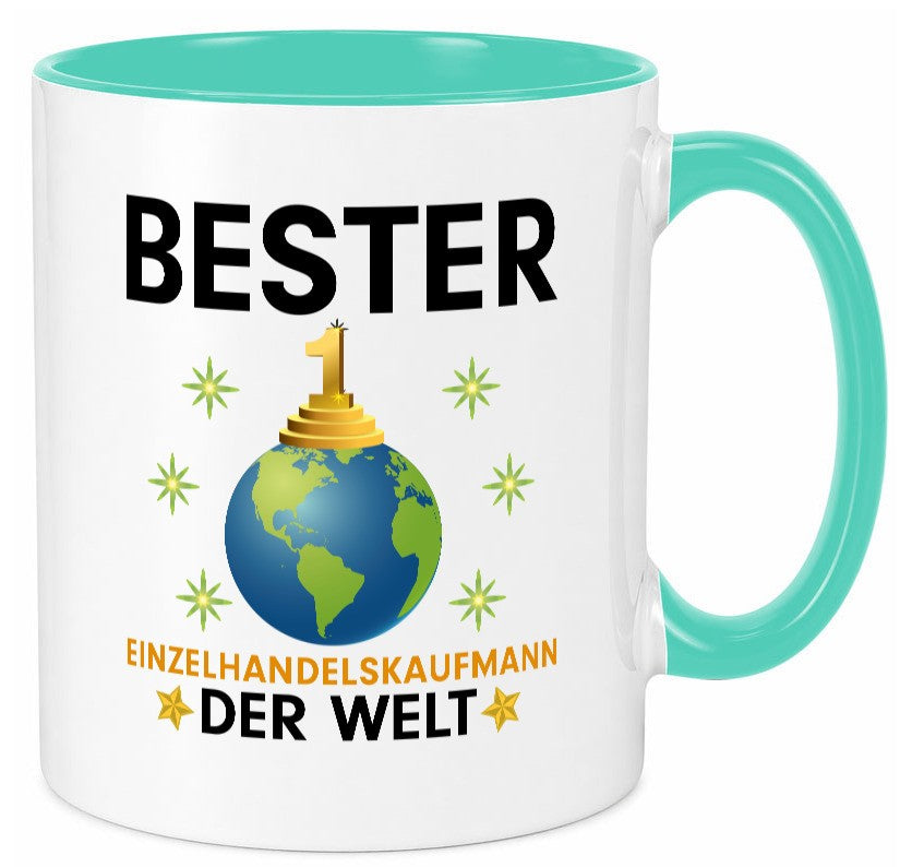 Welt Bester Einzelhandelskaufmann | Einzelhandel Humor Geschenkidee Tasse