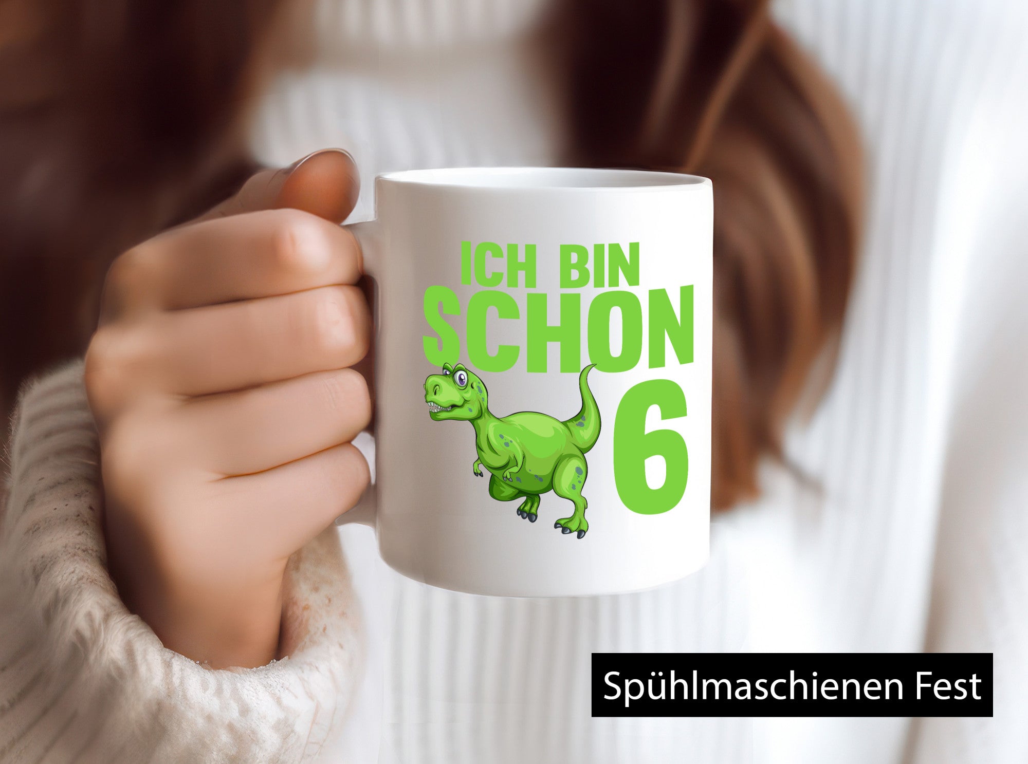 6. Geburtstag | 6 Jahre Dino Dinosaurier lustiger Spruch Geschenk Geschenkidee