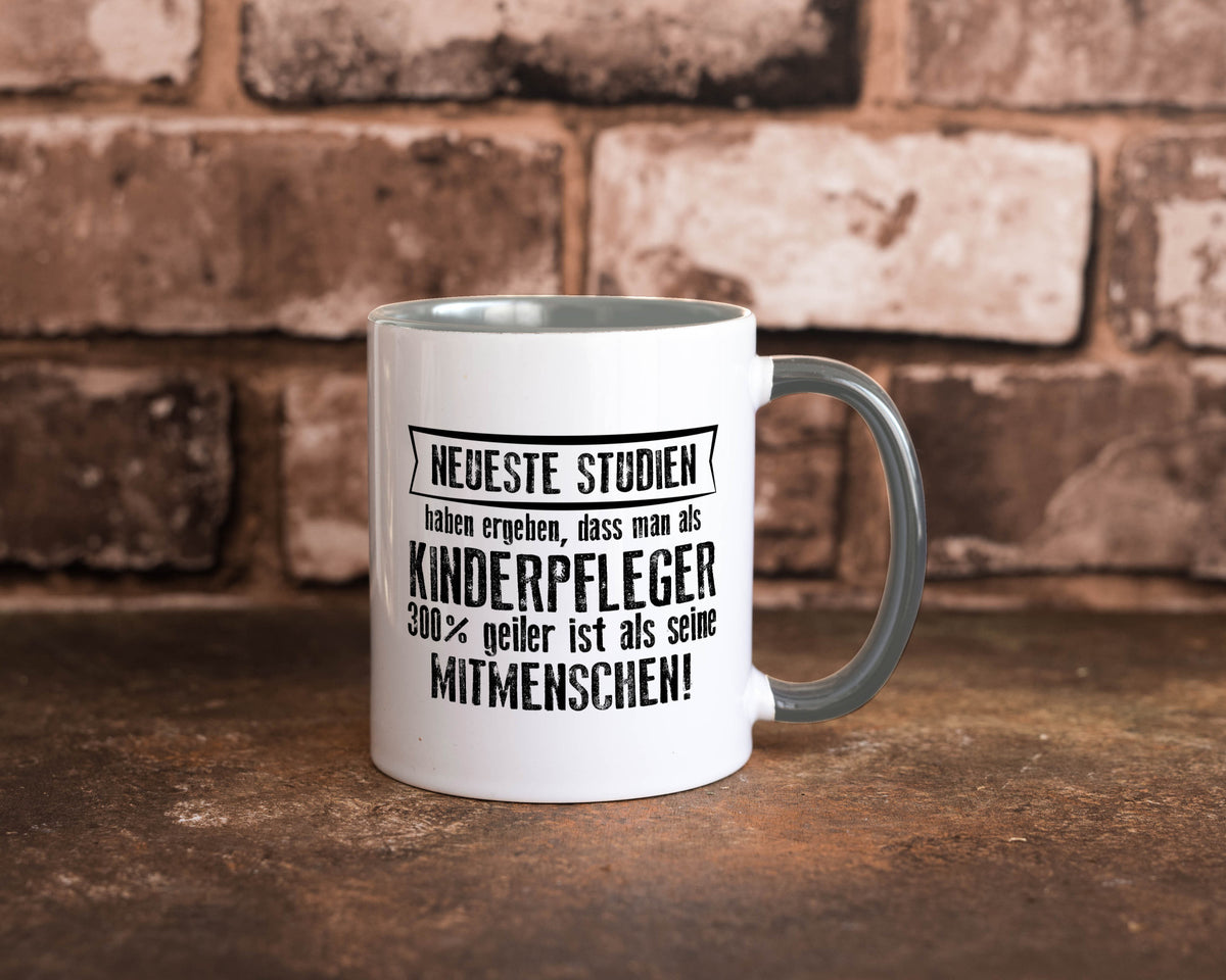Neuste Studien: Kinderpfleger | Pfleger Kinder v2 lustiger Spruch Geschenk Tasse