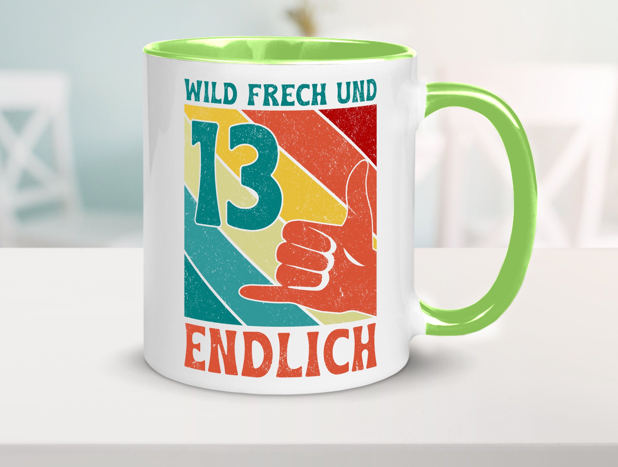 13. Geburtstag | 13 Jahre Wild und Frech Humor Geschenkidee Tasse
