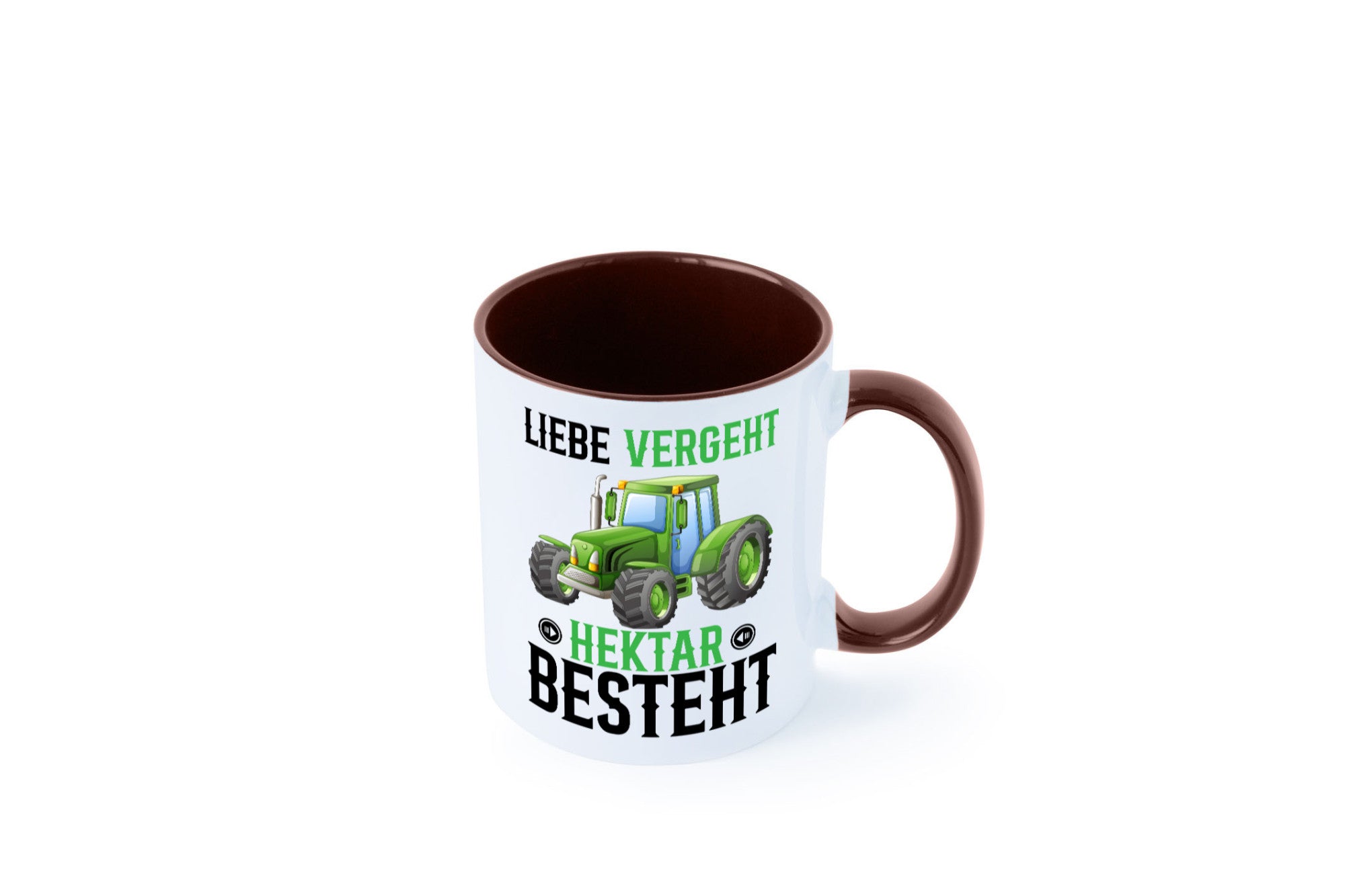 Liebe vergeht Hektar besteht | Traktor Bauer landwirt Humor Geschenkidee Tasse