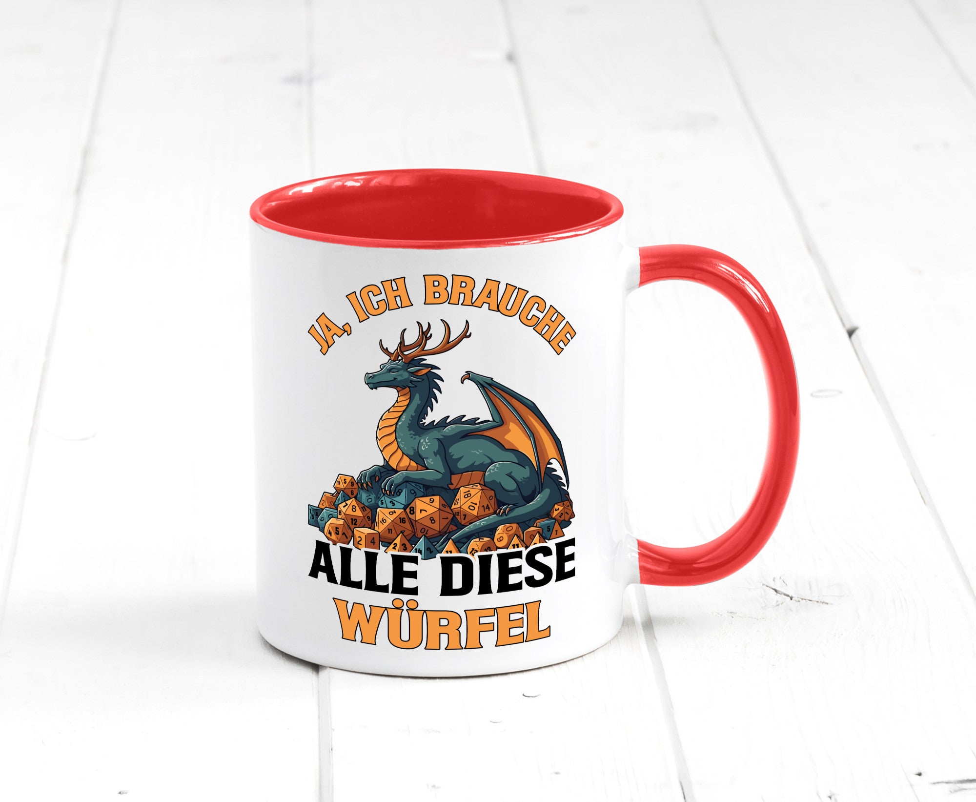 Ja ich brauche alle diese Würfel | Drache Rollenspiel v2 Geschenk Humor