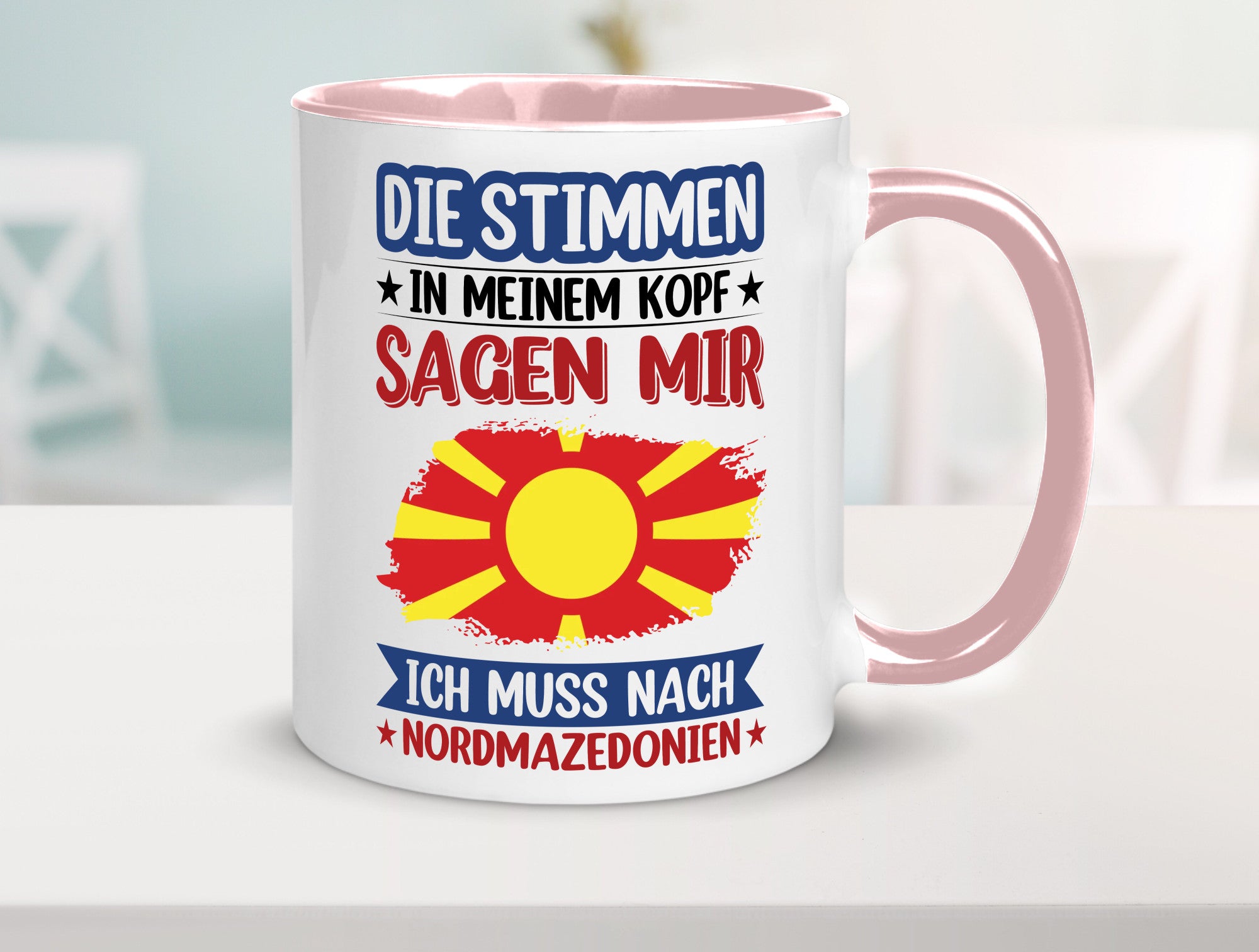 Nordmazedonien | Urlaub Stimmen in meinem Kopf Geschenk Humor Geschenkidee
