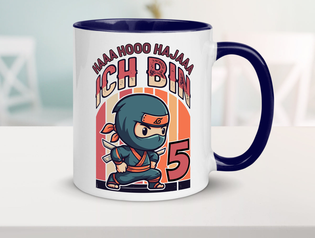 5. Geburtstag | Ninja Junge 5 Jahre Humor Geschenkidee Tasse