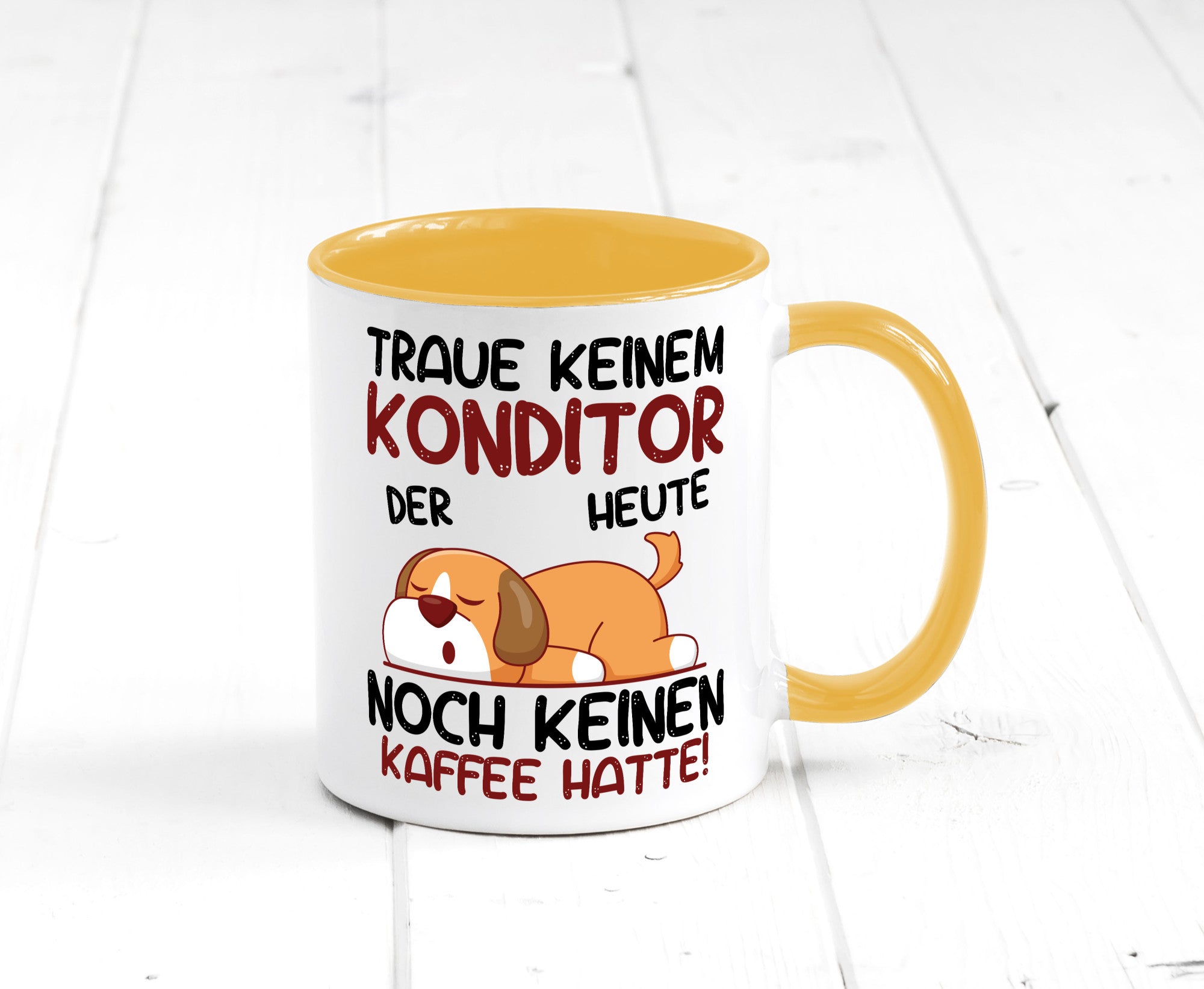 Traue keinem Konditor | Konditorei Humor Geschenkidee Tasse