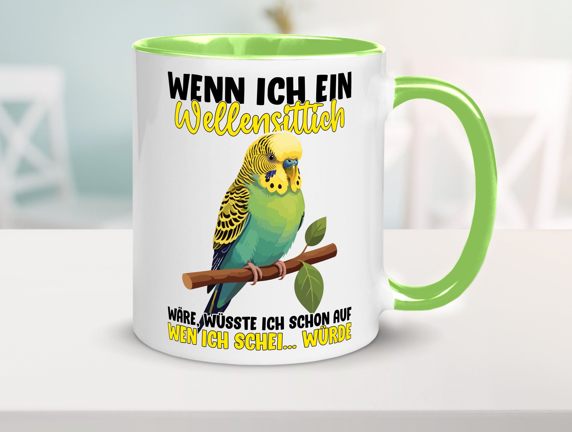 Wellensittich | Vogelbesitzer Humor Geschenkidee Tasse