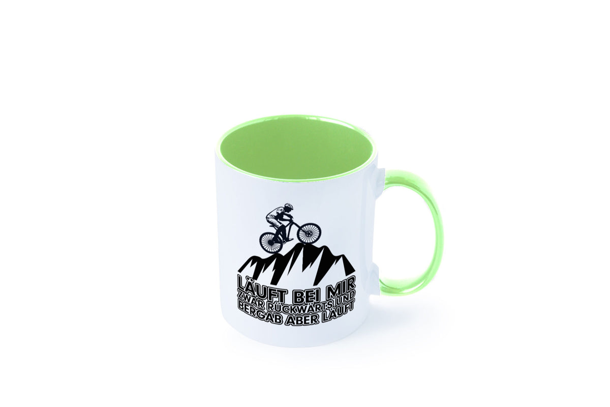 Läuft bei mir | Pechvogel Tasse Radfahrer Statement Humor Geschenkidee