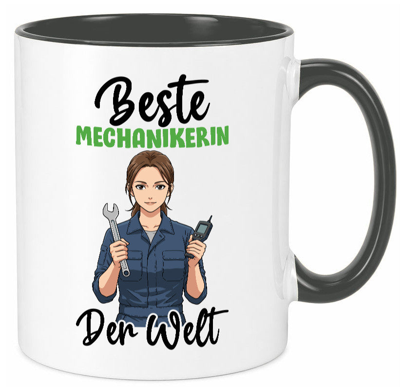 Beste Mechanikerin | KFZ v2 Humor Geschenkidee Tasse