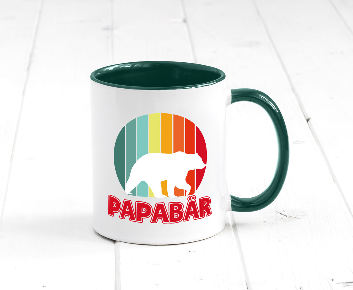 Papabär | Papa Tasse Vater Vatertag Bär lustiger Spruch Geschenk Familie