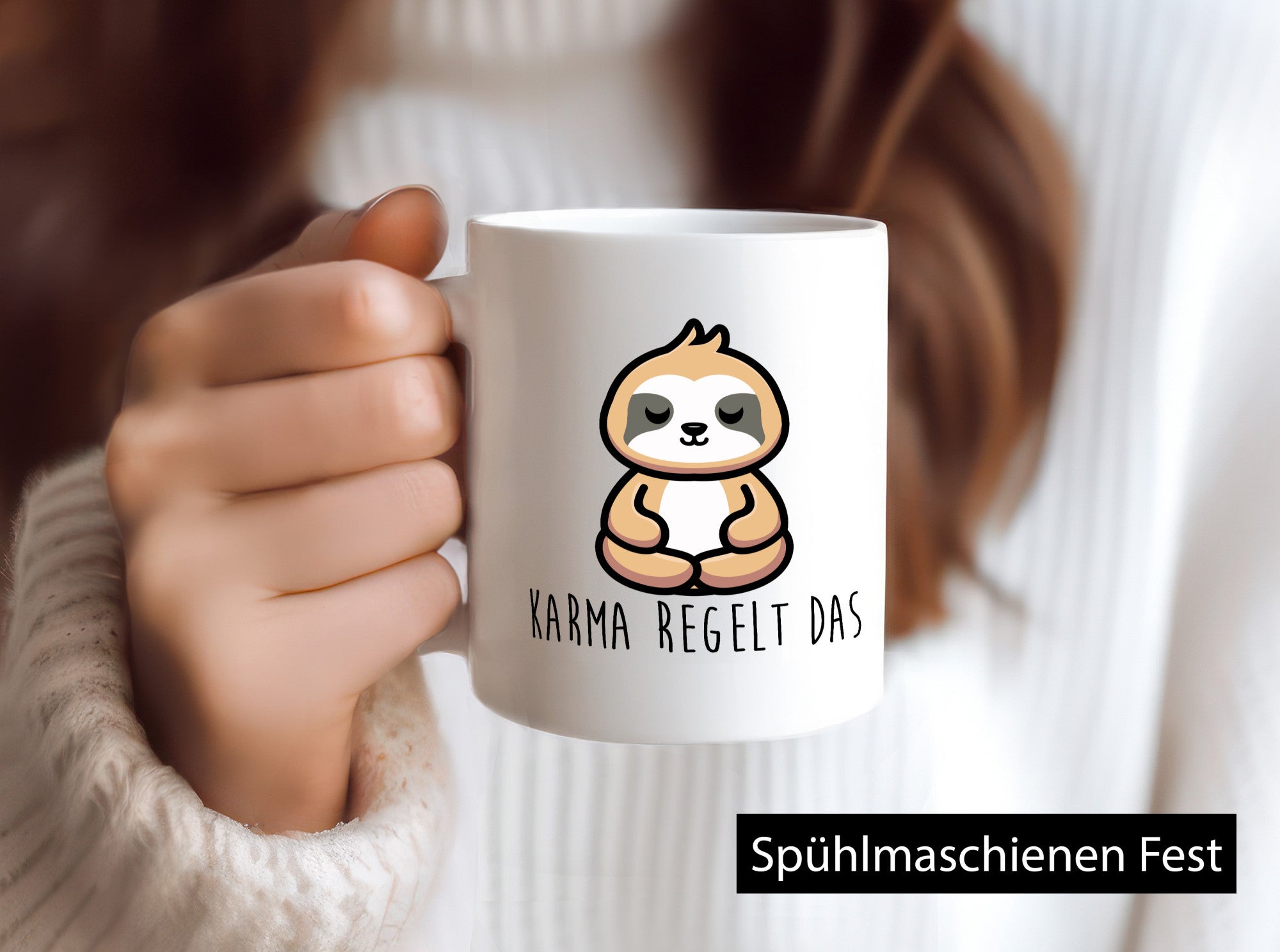 Karma regelt das | Yoga Faultier Meditation Chillen Geschenk Tierliebhaber