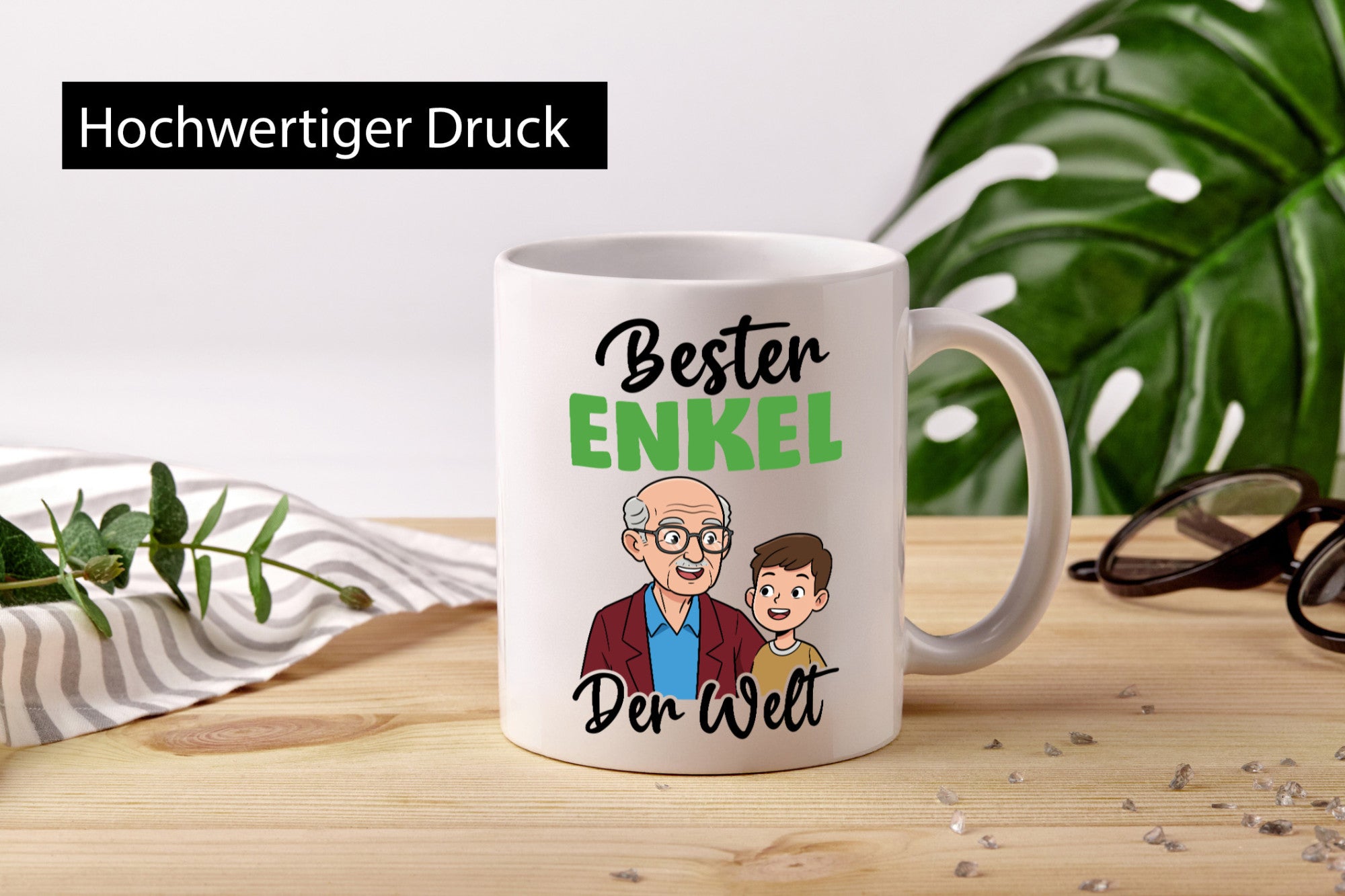 Bester Enkel | Großmutter Großvater Oma Opa lustiger Spruch Geschenk Familie