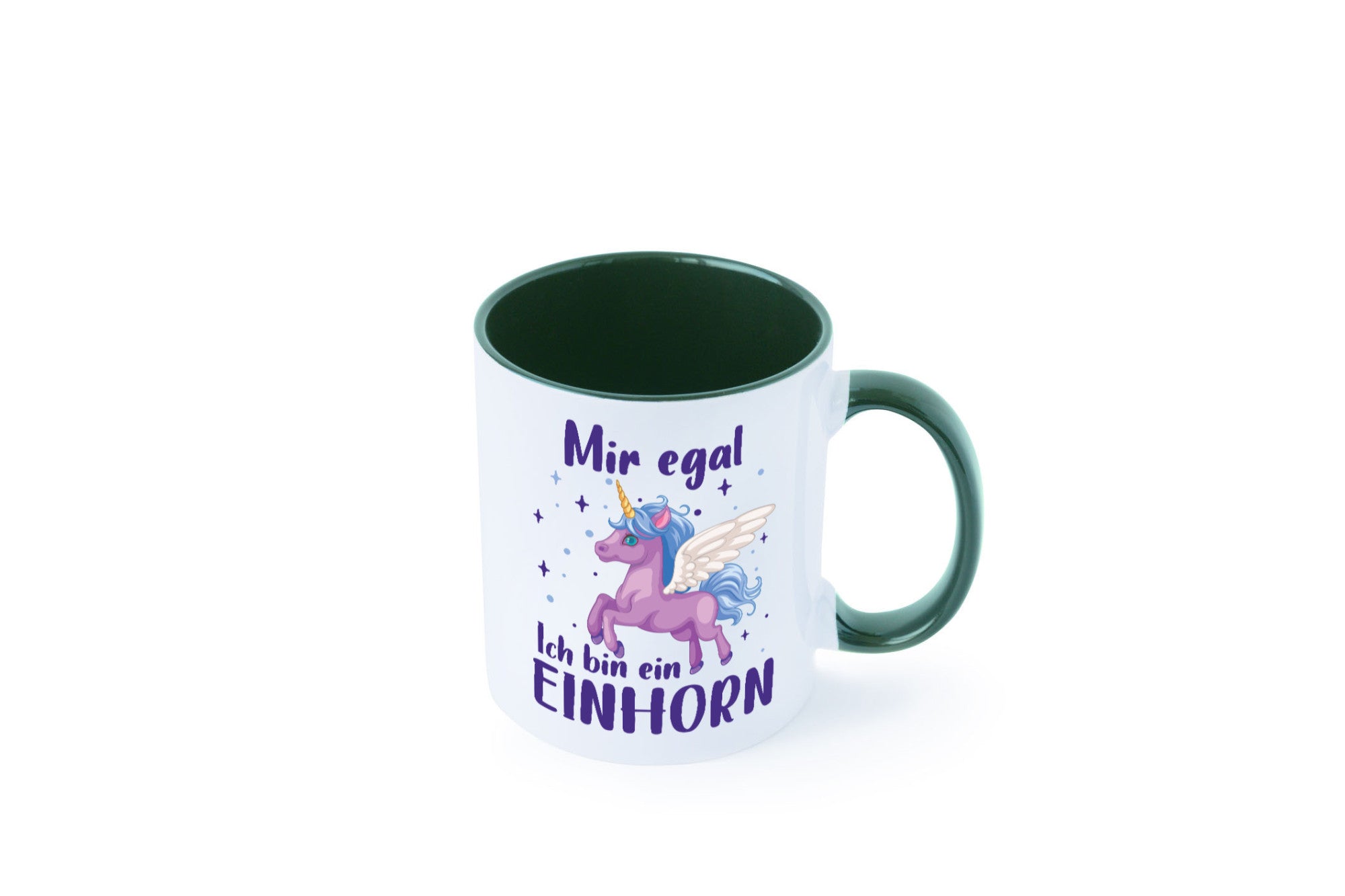 Mir egal, ich bin ein Einhorn | lustig Humor Geschenkidee Geschenk Tasse