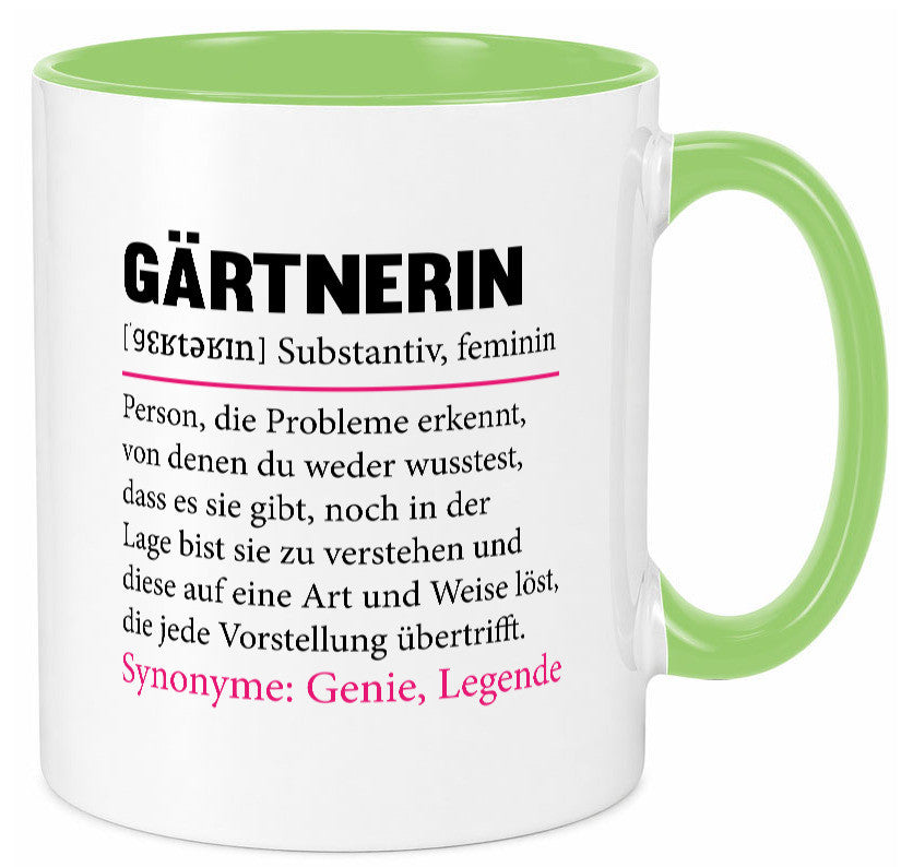 Gärtnerin | lustig Gartenbau Beruf Spruch Geschenk Arbeit Kollegen Büro Tasse