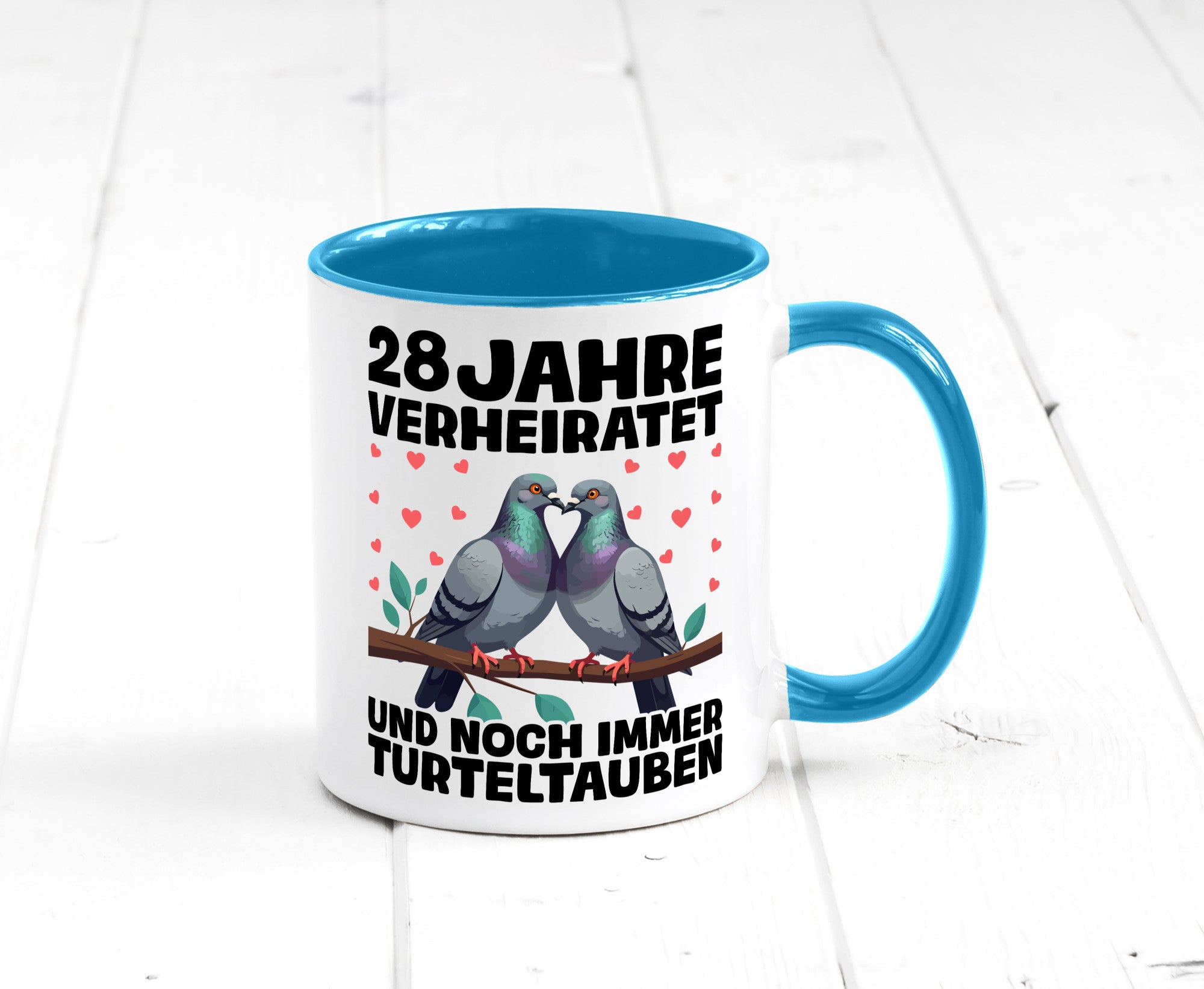 28 Jahre verheiratet | Turteltauben Ehe Ehepaar Geschenk Humor Geschenkidee