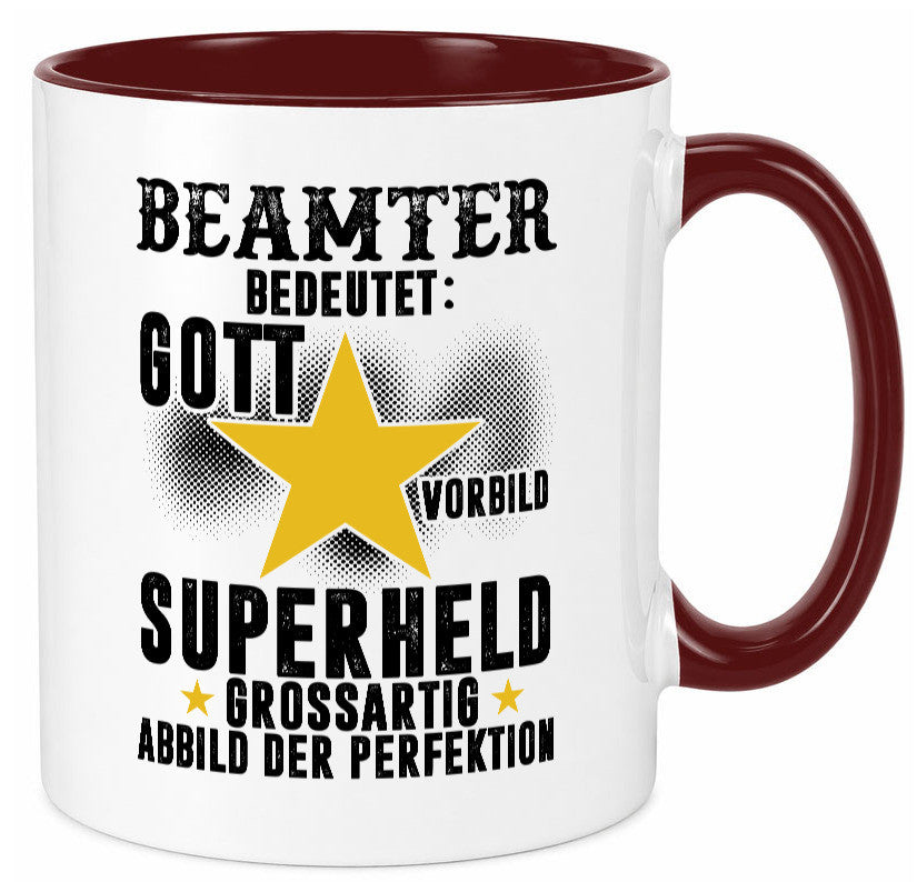 Bedeutung von Beamter | Verbeamtung öffentlicher Dienst Humor Geschenkidee Tasse