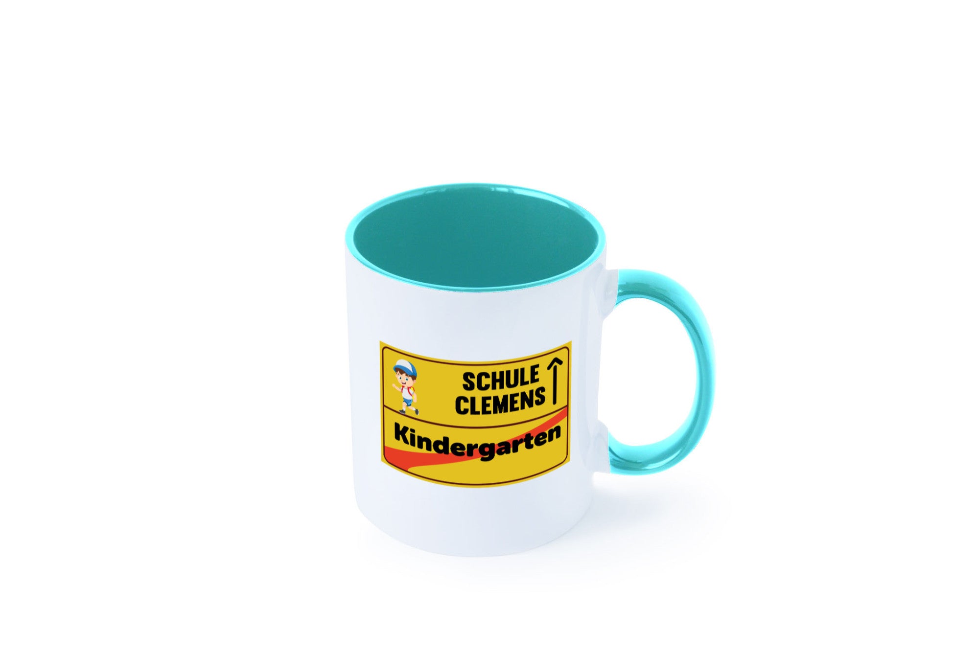 Bye Kindergarten | Schule Clemens Geschenkidee Humor Tasse