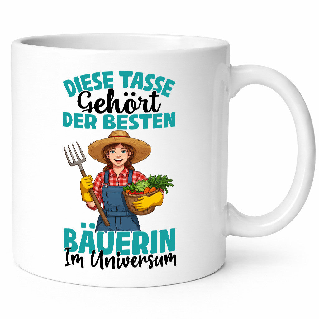 Im Universum: Bäuerin | Bauernhof Landwirtschaft lustiger Spruch Geschenk Humor