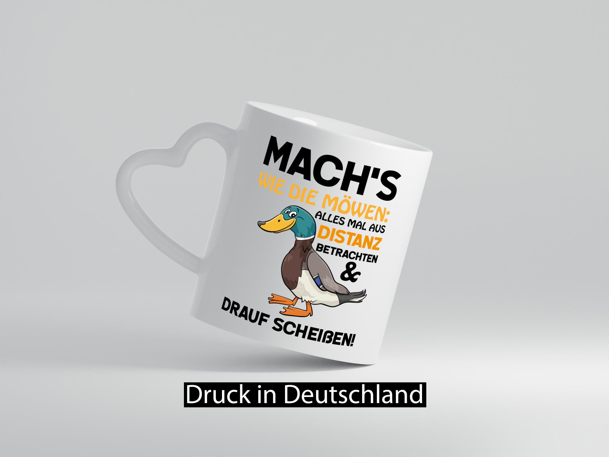 Scheiß drauf Geschenk Humor Geschenkidee lustiger Spruch Tasse