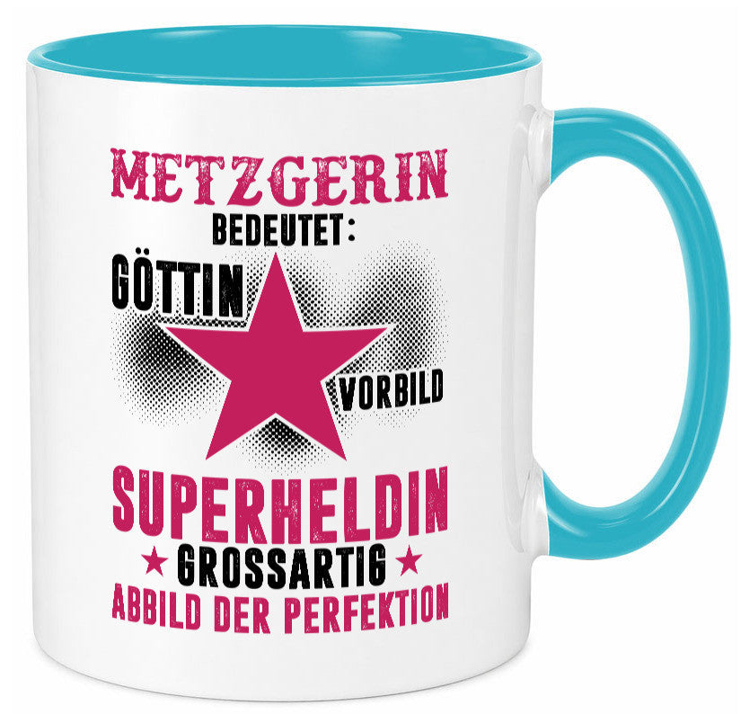 Bedeutung von Metzgerin | Fleischerin Geschenk Humor Geschenkidee lustiger Tasse