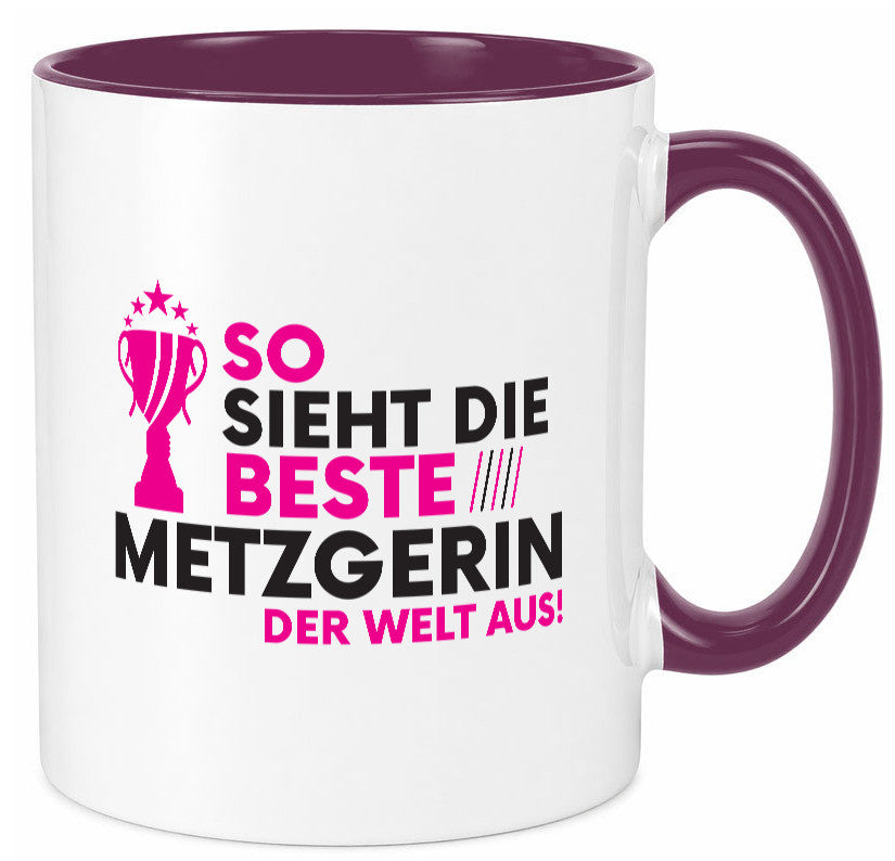 Die Weltbeste Metzgerin | Fleischerin lustig Humor Geschenkidee Geschenk Tasse