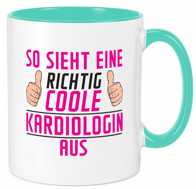 Richtig Coole Kardiologin | Kardiologie lustiger Spruch Geschenk Humor Tasse