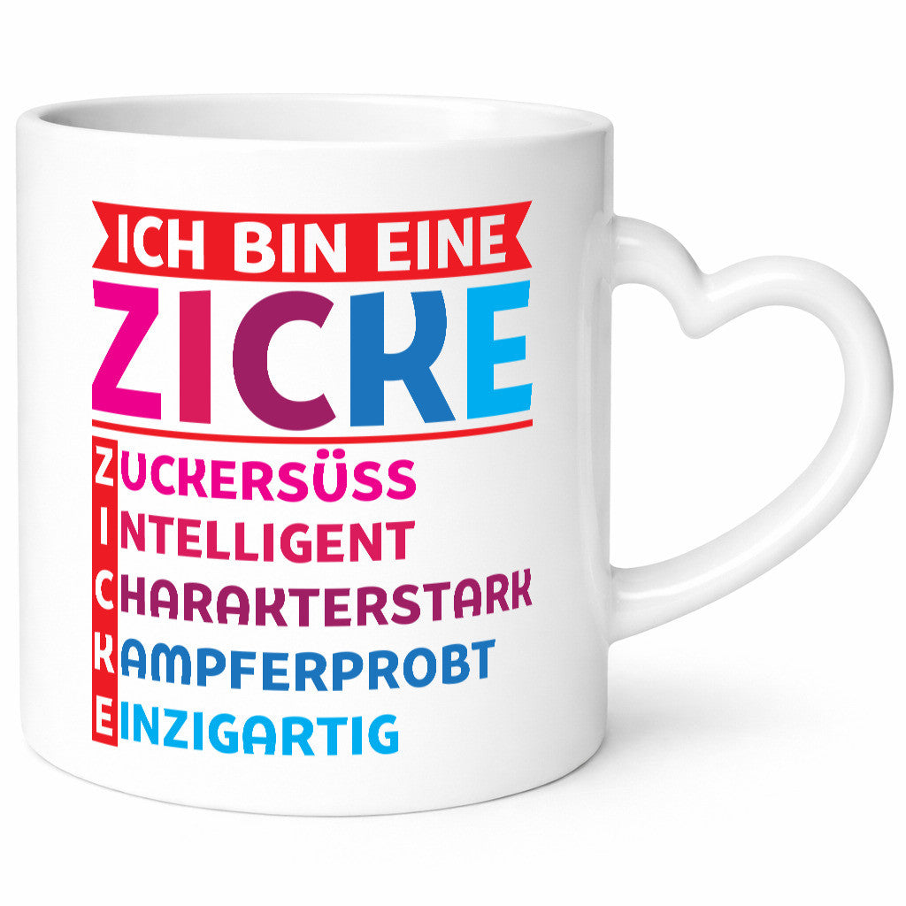 Ich bin eine Zicke | Definition süßes Mädchen v2 Geschenkidee Humor Tasse
