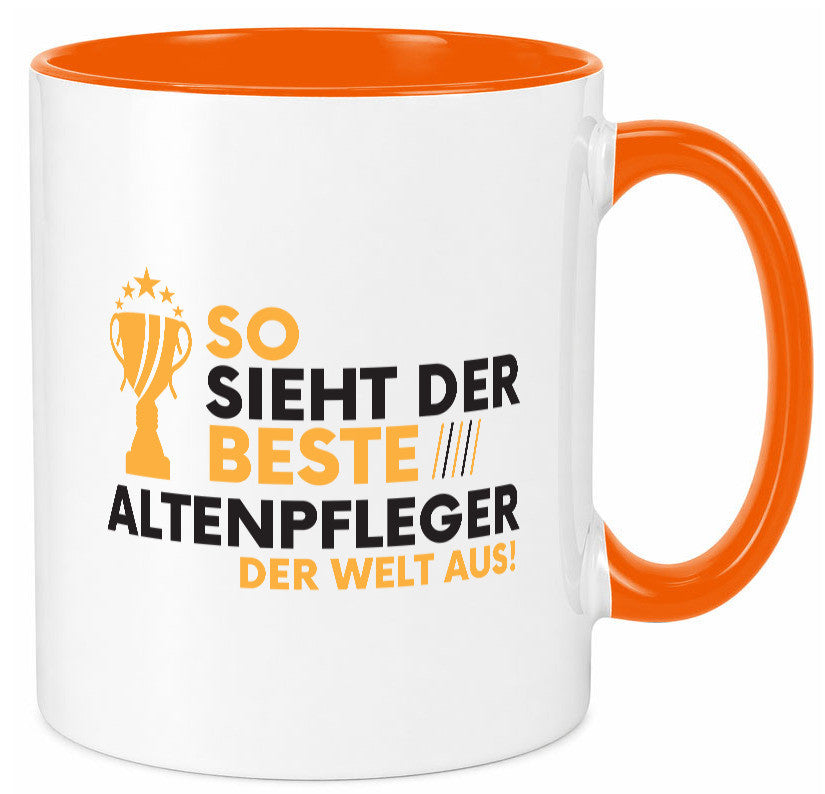 Der Weltbeste Altenpfleger | Pflegepersonal Altenheim lustig Humor Geschenkidee Tasse