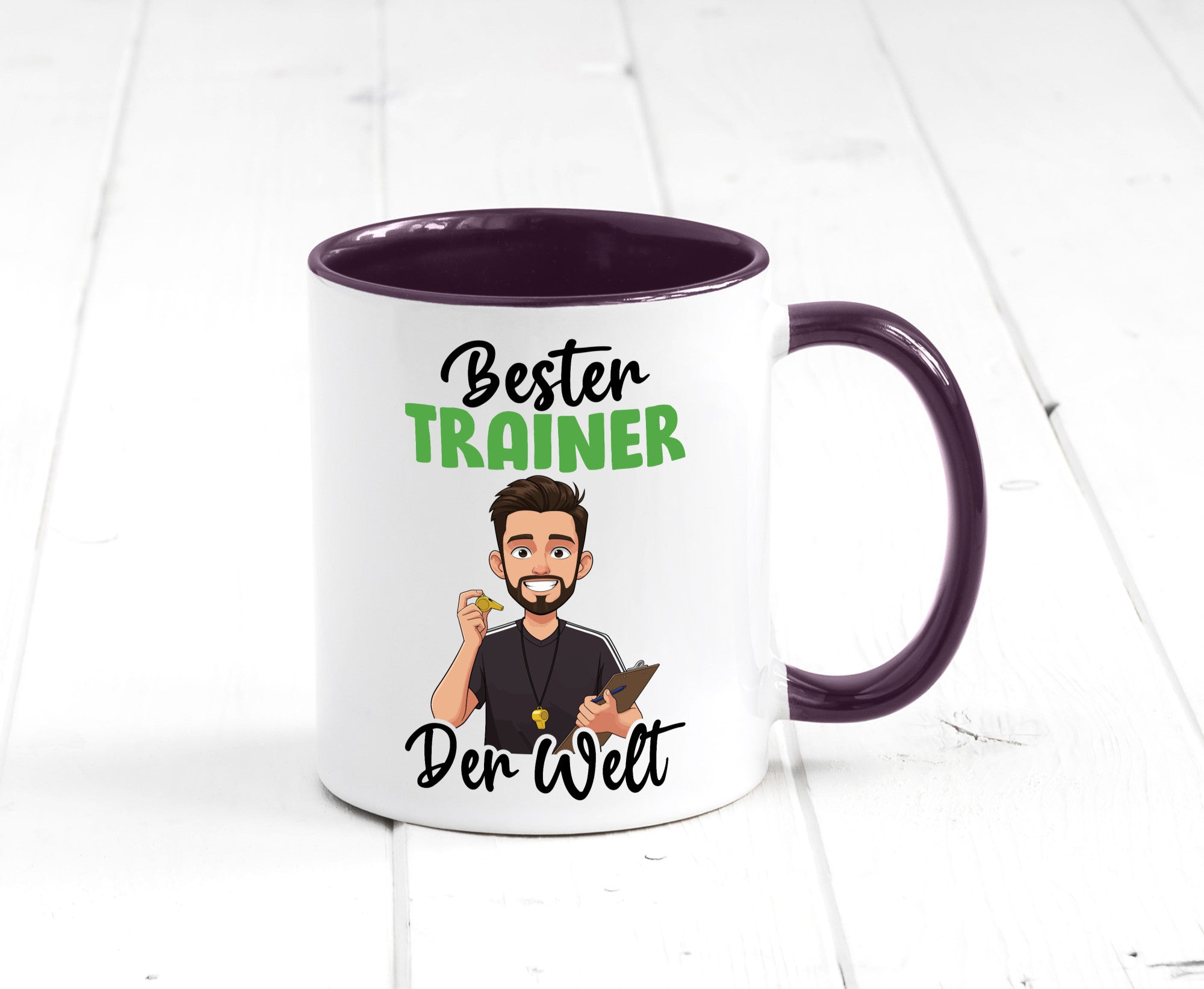 Bester Trainer | Verein Sport v2 Humor Geschenkidee Tasse