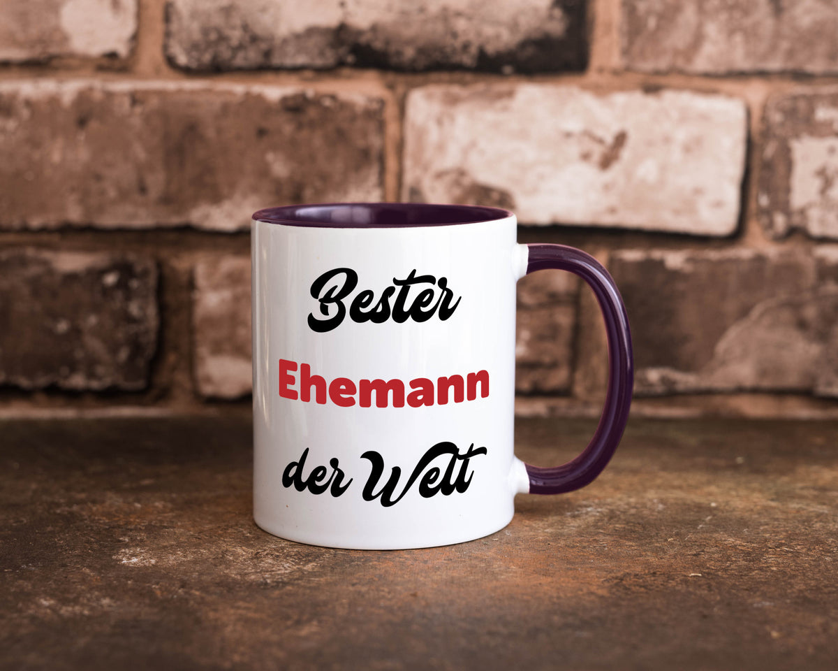 Bester Ehemann der Welt | Ehepaar Geschenkidee Humor Tasse
