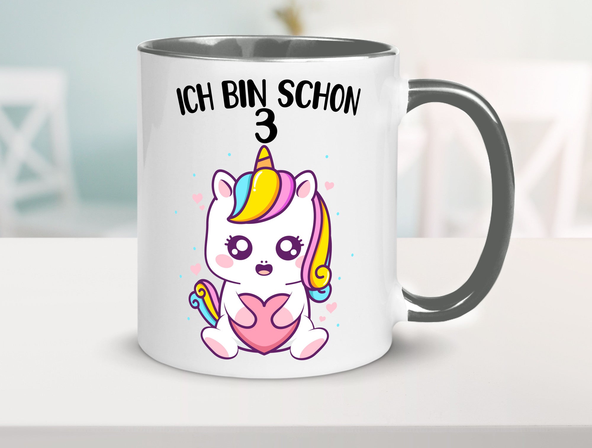 3. Geburtstag | Ich bin schon 3 Jahre Einhorn Mädchen lustig Geschenkidee